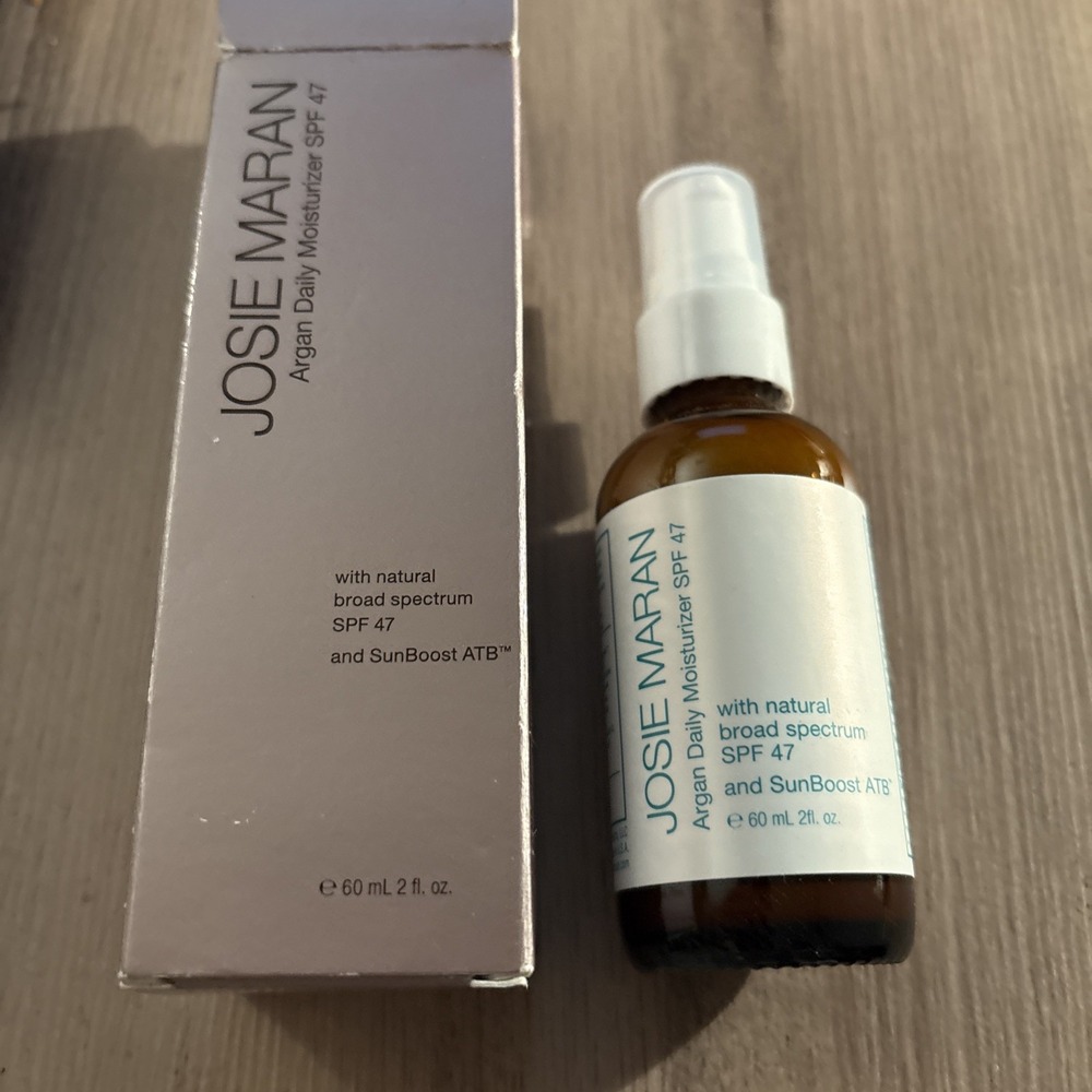 Josie Maran Argan Daily Moisturizer SPF 47 and Sunboost ATB 2 oz NIB NOS NEW